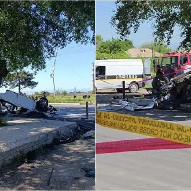 Gürcüstanda yol qəzasında altı azərbaycanlı gənc ölüb
