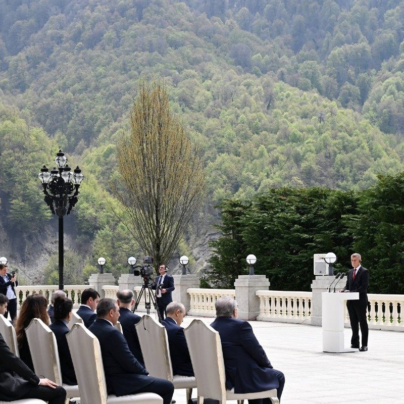 İlham Əliyev və Çexiyanın Baş naziri Andrey Babiş mətbuata bəyanatlarla çıxış ediblər