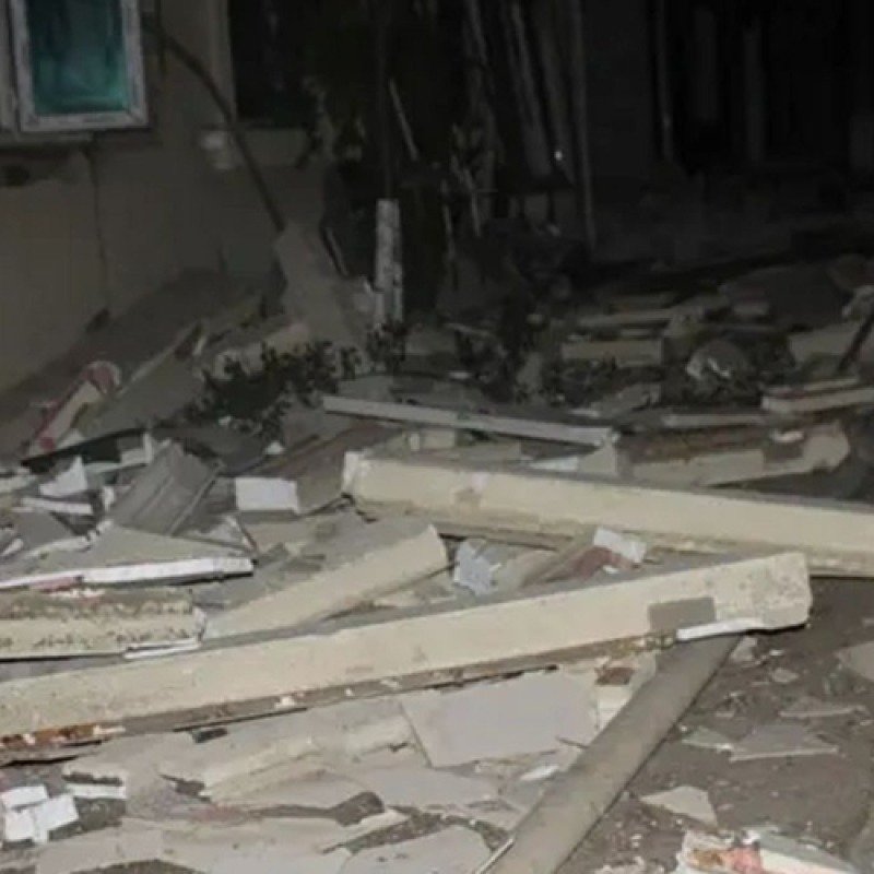 Azərbaycanda yaşayış binası çökdü - YARALILAR VAR