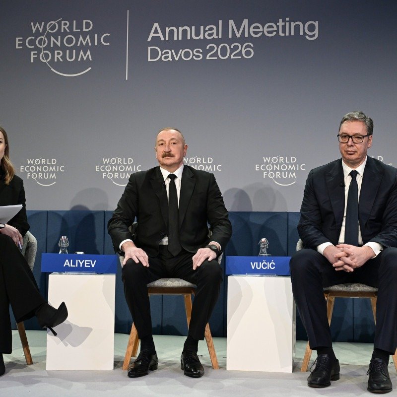 Prezident İlham Əliyev Davos Forumunun panel iclasında iştirak edib-TAM MƏTN