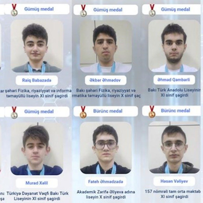 Məktəblilərimiz XXII Beynəlxalq Jautikov Olimpiadasında 10 medal qazandılar