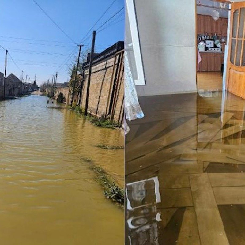 Maştağada 20 gündür yağış suları çəkilmir