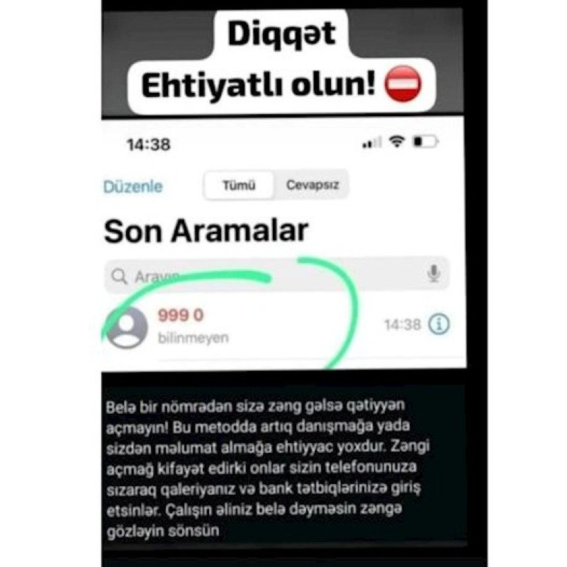 DİN “9990” və “7770” ilə bağlı məlumat yaydı